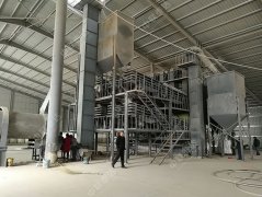 内蒙石英砂烘干线空车试运行